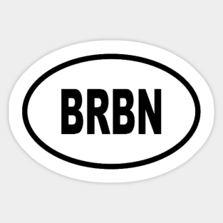 Bourbon (BRBN) Euro Country Sticker